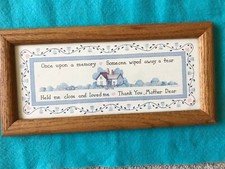 * Wooden Wall Plaque ~ MOTHER~ 13.5 x 6.75  _ picture