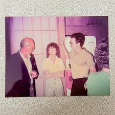 Group of People 1980s Snapshot Photograph Candid Party Vintage picture