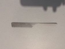 Vintage Swedish Metal Rat Tail Comb Made in Sweden Barber Hair Styling Comb picture