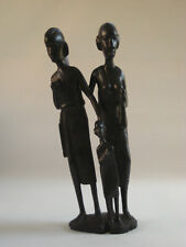 African Tribal Family - Wood Carving Sculpture - Made in Kenya - Masai People picture