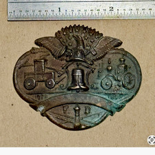 Antique Fire Badge 1776-1876 from the 100 year Phila. Centennial Exposition picture