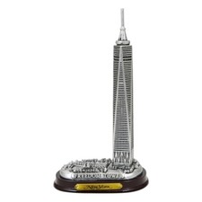 Silver Freedom Tower Wood Base [6 In] picture