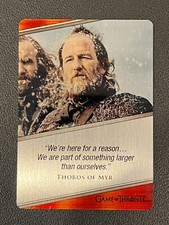 Paul Kaye Thoros Of Myr 2021 Game Of Thrones Iron Anniversary Metal Card E52 picture