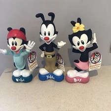 RARE 1995 Warner Bros. Animaniacs YAKKO DOT WAKKO Vinyl Bubble Bath Bottle Set picture