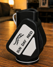 Sun Day Red Golf Bag Desk Pen Holder picture