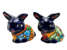 Talavera Bunny Rabbit Animal Mexican Pottery Handmade Hand Painted Home Decor picture
