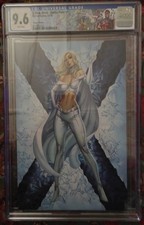X-Men Black Emma Frost 1, J Scott Campbell 1:100 Variant, CGC Graded 9.6, 2018 picture