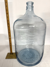 1976 Vintage Blue Tinted Glass 5 Gallon Carboy Bottle Jug Presque Isle Wine Cell picture
