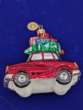Vtg Radko Holiday Reunion Glass Christmas Tree Ornament Christopher 99-228-0 picture