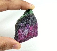 Natural Untreated African Bi colour Ruby Zosite Loose  Gemstone Rough 249 Ct picture