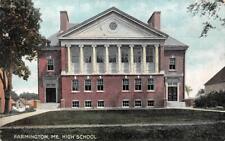 Farmington, ME Maine  HIGH SCHOOL  Franklin County  1908 Vintage Postcard picture