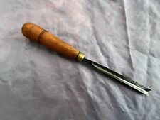 VINTAGES J ADDIS 3/8 INCH WIDE NO 10 STRAIGHT CARVING GOUGE CHISEL - EXCEL COND picture