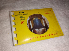 VINTAGE LIBERTY BELL SOUVENIR BOOKLET BOOK HISTORICAL MONUMENT AMERICANA CRACKED picture
