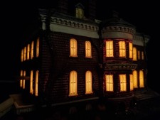 Hawthorne Village Lemp Mansion St Louis America's Most Haunted Lighted w/ Cord picture