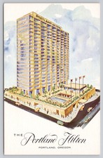 The Portland Hilton Portland Oregon Unposted Vintage Postcard picture