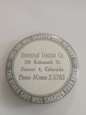Vintage Universal Tractor Co Advertising Knife Sharpener Denver Colorado picture