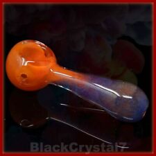 3.5 inch Handmade 2 Color Faded Orange Purple Tobacco Smoking Bowl Glass Pipes picture