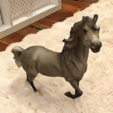 Breyer Gray Model Horse Figurine, Plastic Figure with Breyer Marking picture