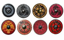 8 Pieces Viking Round Shield Handmade Warrior Wooden Templar Shield 24