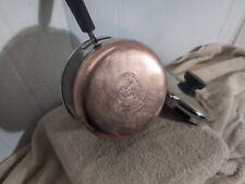 Revere Ware VTG 1801 Copper Bottom  Sauce Pan And Lid Clinton ILL USA 1 1/2 Qt picture