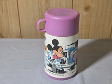 Vintage ALADDIN MICKEY & MINNIE MOUSE THERMOS UNUSED GREAT COLOR GRAPHICS 1970s picture