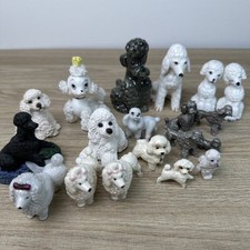 Vintage Dog Figurine Lot 19pc MCM Porcelain Japan Goebel Pewter Hagen Renaker picture