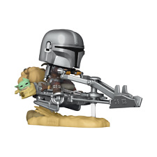 Funko Pop Rides Deluxe The Mandalorian on Speeder (with Grogu) picture