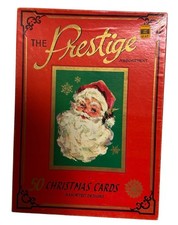 Vintage 1960s Woolworth Santa Christmas Card Box Empty Kitschy Retro Display picture