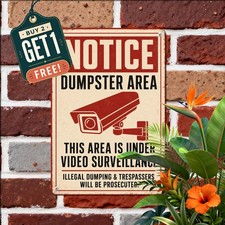 Strictly Enforced Private Area Warning Caution Alert Sign Metal Tin Plaque picture