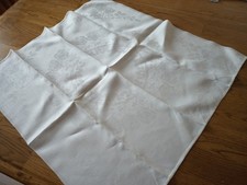 VTG IRISH LINEN DAMASK LINEN NAPKINS ROSES LARGE 25