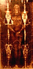 Shroud of Turin 24x49 Printed on Art Canvas Fabric Stunning picture