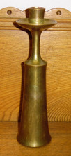 TARNISHED / WORN JHQ Jens Quistgaard Dansk Designs Brass Candlestick - 9.25