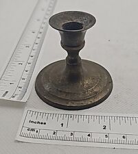 solid brass candle holder small VTG Hand Made  picture