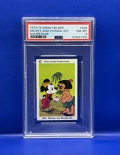 Rare Mickey Mouse & Wumba-Wu Numrerade SSP 1973-76 Disneybilder #525 PSA 8 POP 2 picture