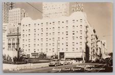 RPPC Hotel Plaza San Francisco CA California Real Photo Postcard 1940s picture