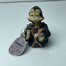 Vtg Eggbert and Friends Quackula Vampire Figurine Dracula Halloween Enesco picture