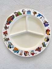 Vintage 1978 Deka World of HANNA BARBERA Cartoons Divided Plastic Child Plate  picture