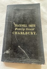  Antique ledger 1891 ￼Social History Thackwell Smith Family Grocer CHARLBURY￼ picture
