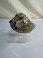 736g Light Green Pale Fluorite With Quartz Mineral Specimen Healing Crystal picture