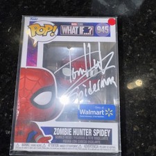 Tom Holland Autographed w.COA zombie hunter Spidey  funko pop picture