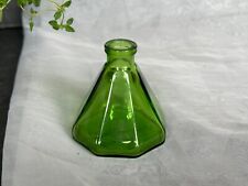 Wheaton NJ Glass VINTAGE Green Glass Inkwell VINTAGE Octagonal Glass Ink Bottle picture