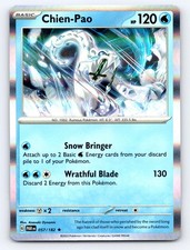 Chien-Pao 057/182 Rare Paradox Rift Pokemon Holo Near Mint picture