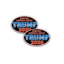 Trump 2020 Keeping America Great V2 Trump Sticker Decal Oval 2 Pack D& 5