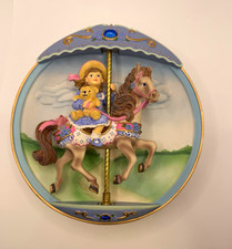 Bradford Exchange Carousel Daydreams When I Grow Up 8.5in Ceramic Plate LE picture