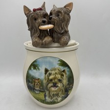 “Cookie Capers” The Yorkie Cookie Jar by Linda Picken Bradford Exchange VGC 2013 picture
