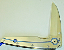 Klotzli CHW-M-OPAL-C Christian Wimpff Titanium Liner Lock Knife Swiss ATS-34 picture