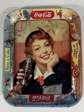 Assorted Vintage Collectible Coca-Cola Metal Trays picture