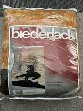 VTG  AURORA BIEDERLACK  Plush Blanket End of The Trail Native American 60-80” picture