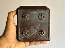 VINTAGE TENBYLUXE REGD DESIGN PATENT BAKELITE 4 SWITCH BOARD MADE IN ENGLAND. picture
