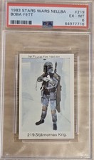 1983 Star Wars Nellba #219 Boba Fett PSA 6 picture